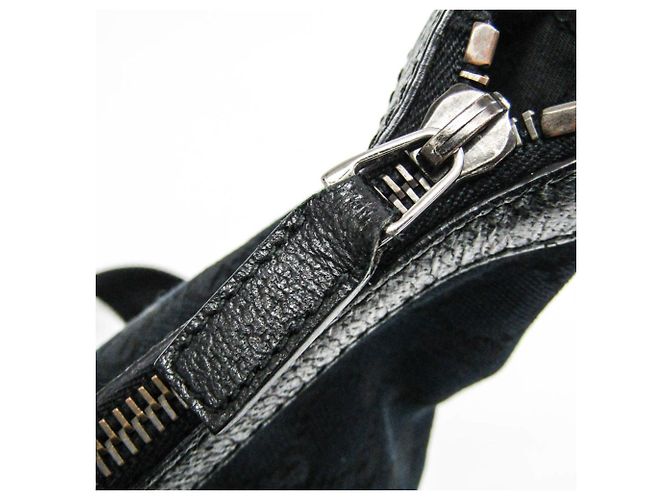 Borsa a Spalla Gucci GG Canvas Nero - vista 5
