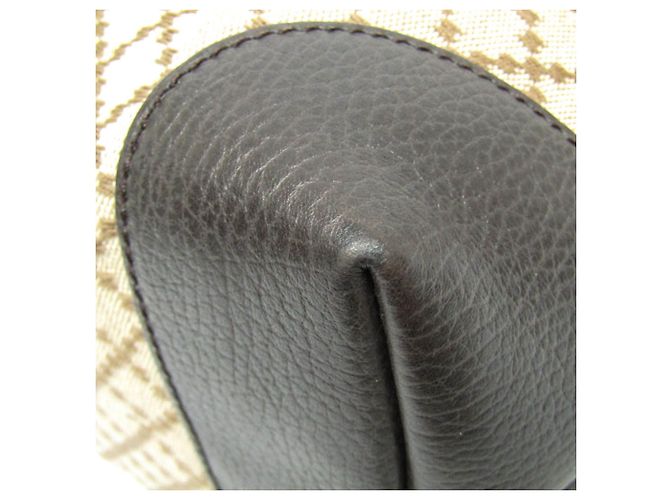 Borsa tote in tela e pelle Gucci Diamante Marrone Beige - Ansicht 4