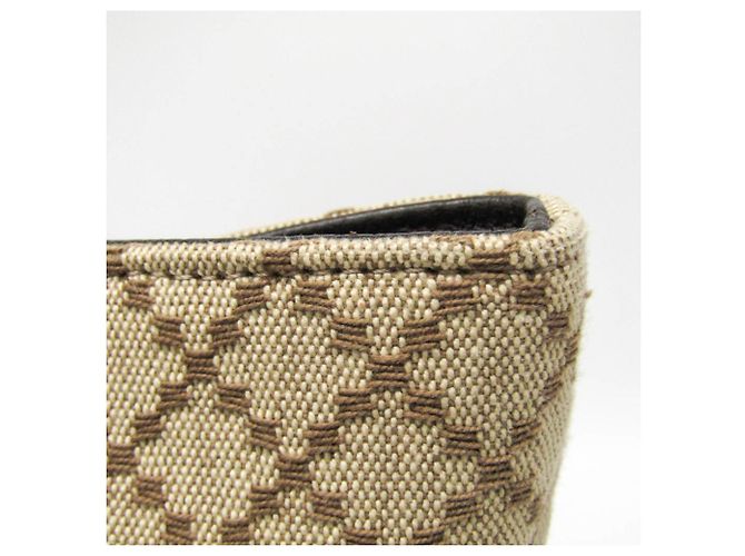 Borsa tote in tela e pelle Gucci Diamante Marrone Beige - Ansicht 5