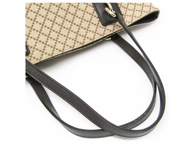 Borsa tote in tela e pelle Gucci Diamante Marrone Beige - Ansicht 6