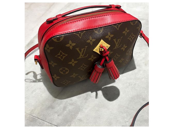 Louis Vuitton Monogram Saintonge 2018 Marrone Rosso - vista 2