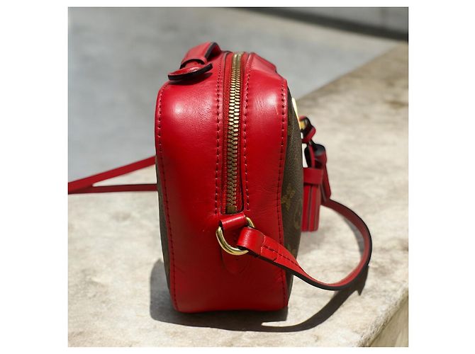Louis Vuitton Monogram Saintonge 2018 Marrone Rosso - vista 5