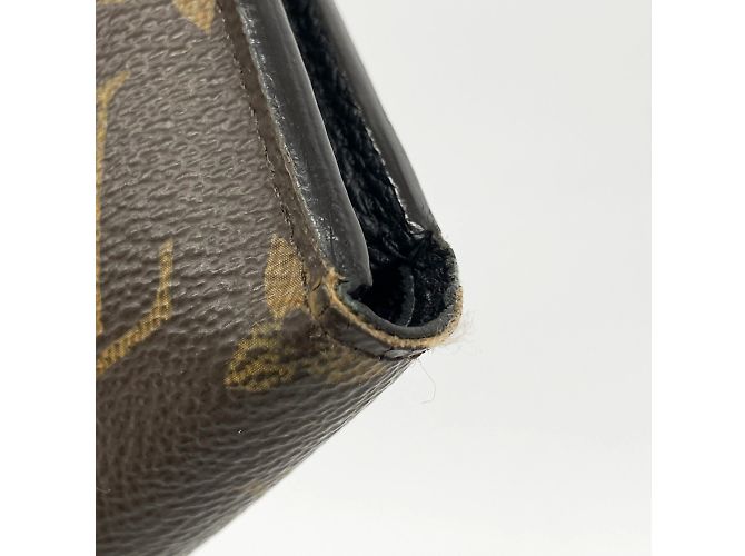 Pallas Louis Vuitton Dreifach-Brieftasche Braun Schwarz - Ansicht 10