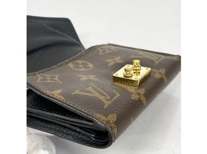 Pallas Louis Vuitton Dreifach-Brieftasche Braun Schwarz - Ansicht 7