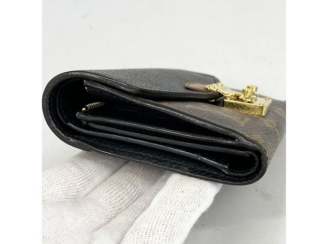 Pallas Louis Vuitton Dreifach-Brieftasche Braun Schwarz - Ansicht 8