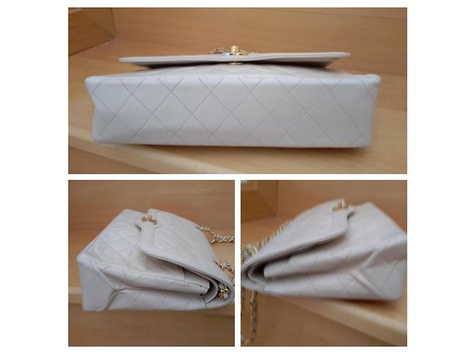 Chanel Handtasche aus beige Leder - Ansicht 6