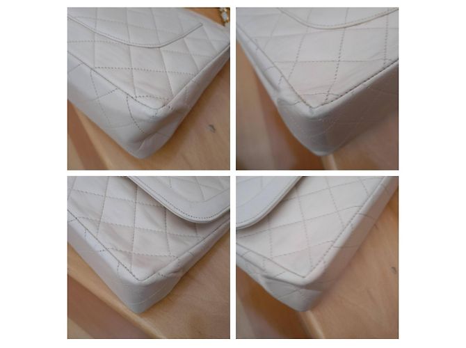 Chanel Handtasche aus beige Leder - Ansicht 7