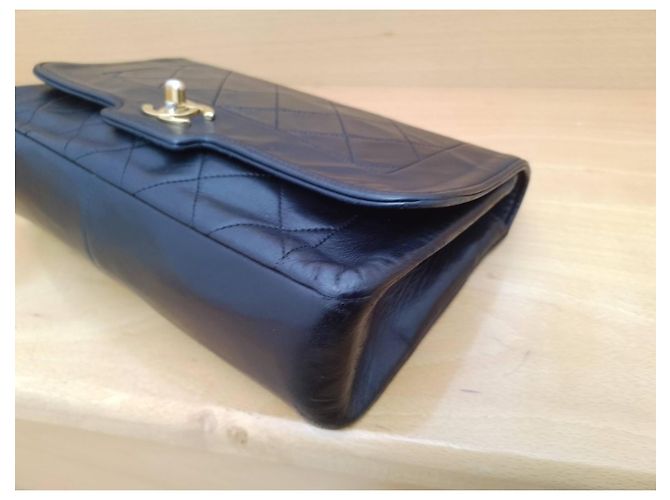Borsa Chanel in pelle nera Nero - vista 10