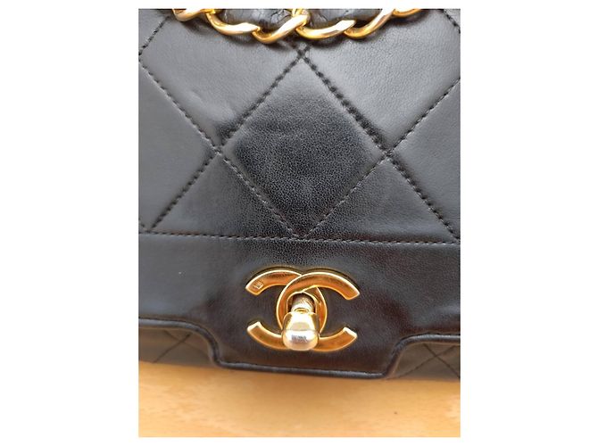 Borsa Chanel in pelle nera Nero - vista 15