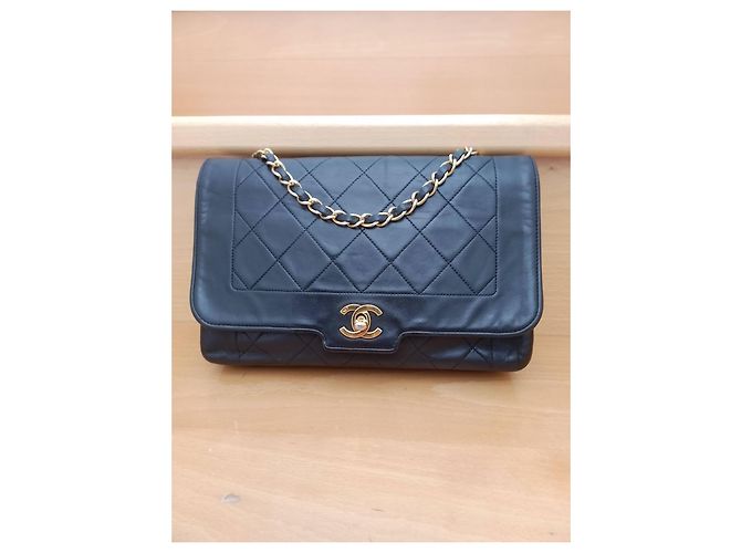 Borsa Chanel in pelle nera Nero - vista 16