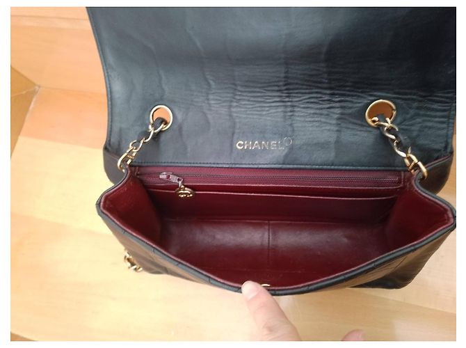 Borsa Chanel in pelle nera Nero - vista 7