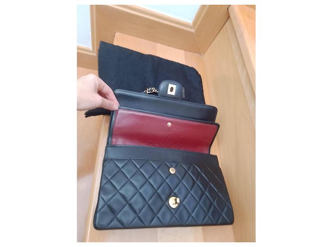 Borsa a mano Chanel in pelle nera Nero - vista 10