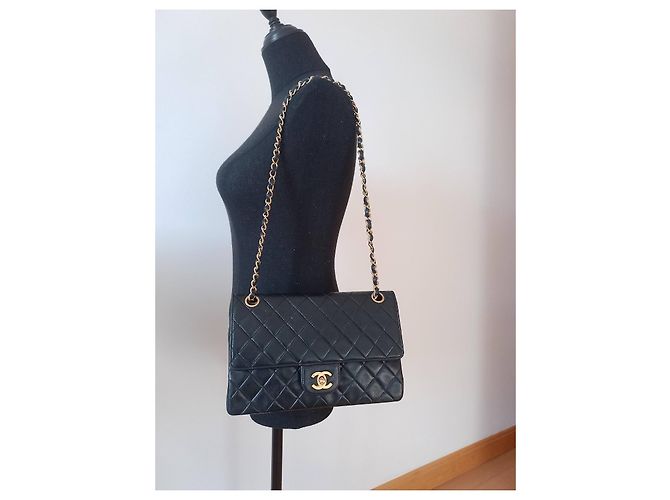 Borsa a mano Chanel in pelle nera Nero - vista 19