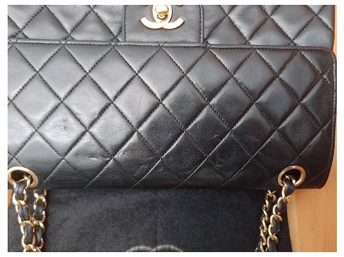 Borsa a mano Chanel in pelle nera Nero - vista 2