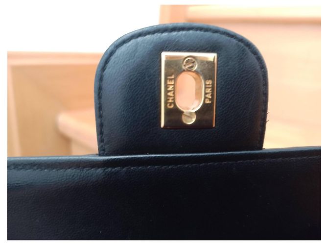 Borsa a mano Chanel in pelle nera Nero - vista 8