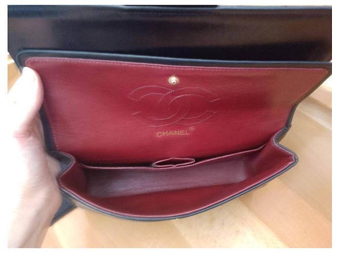 Borsa a mano Chanel in pelle nera Nero - vista 9