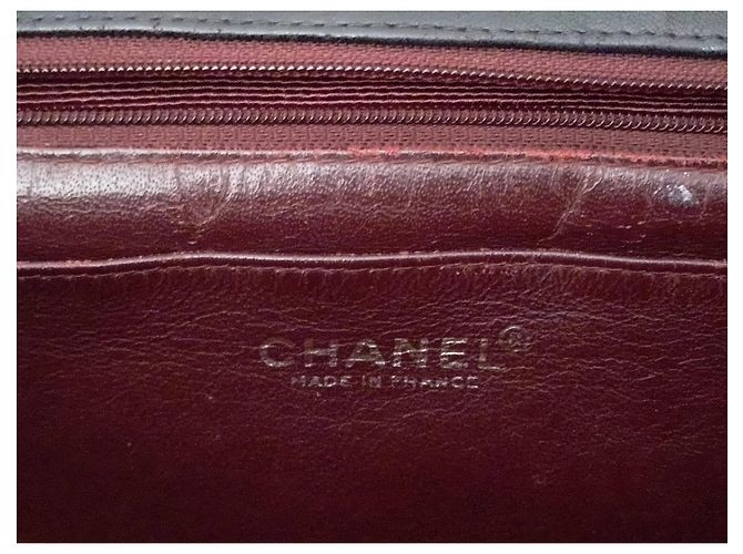 Borsa Chanel XXL in pelle nera Nero - vista 11