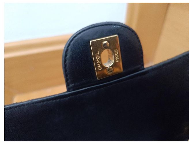 Borsa Chanel XXL in pelle nera Nero - vista 15
