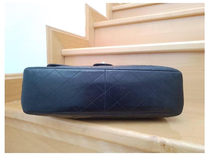 Borsa Chanel XXL in pelle nera Nero - vista 18