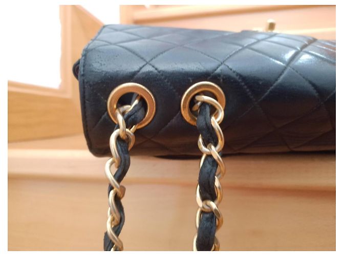 Borsa Chanel XXL in pelle nera Nero - vista 5