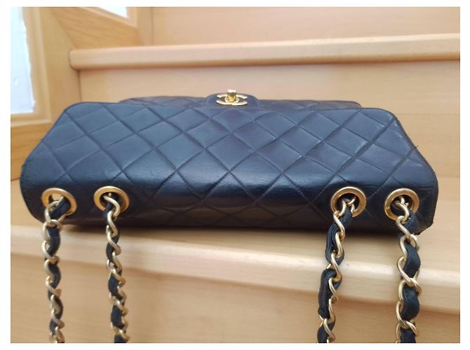 Borsa Chanel XXL in pelle nera Nero - vista 6
