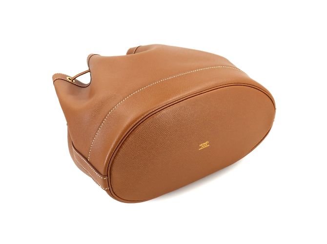 Hermès Borsa a spalla GM Hermes Market Marrone D'oro - vista 4