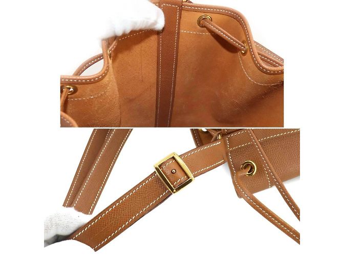 Hermès Borsa a spalla GM Hermes Market Marrone D'oro - vista 8