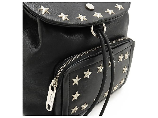Mochila de cuero negra Jimmy Choo SUKI - vista 6