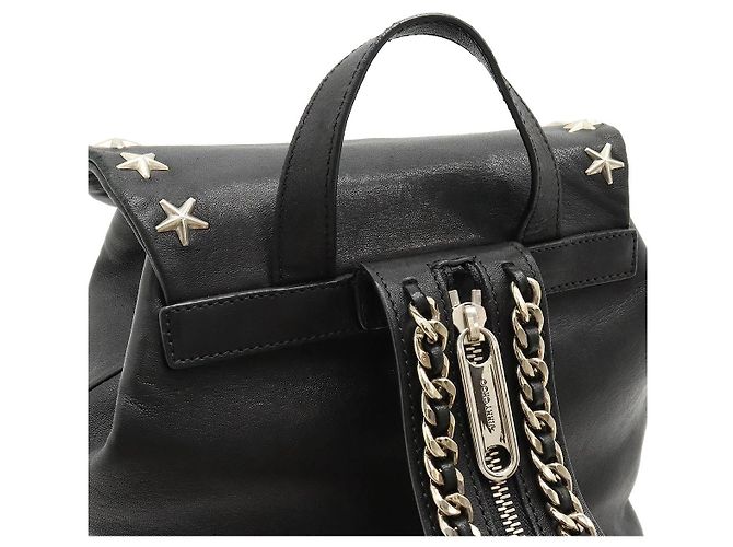 Mochila de cuero negra Jimmy Choo SUKI - vista 8