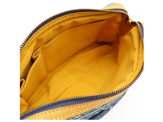 Borsa a vita 2 in 1 in denim Monogram Louis Vuitton Blu - vista 5