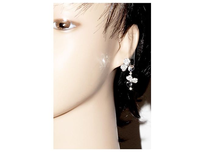 Tiffany & Co Tiffany Pt950 Diamant Papierblumen Ohrringe - Ansicht 2