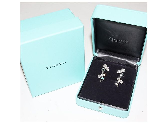 Tiffany & Co Tiffany Pt950 Diamant Papierblumen Ohrringe - Ansicht 3