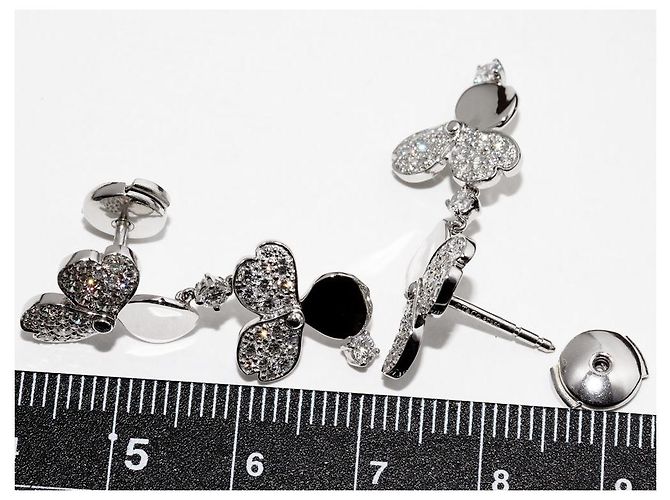 Tiffany & Co Tiffany Pt950 Diamant Papierblumen Ohrringe - Ansicht 4