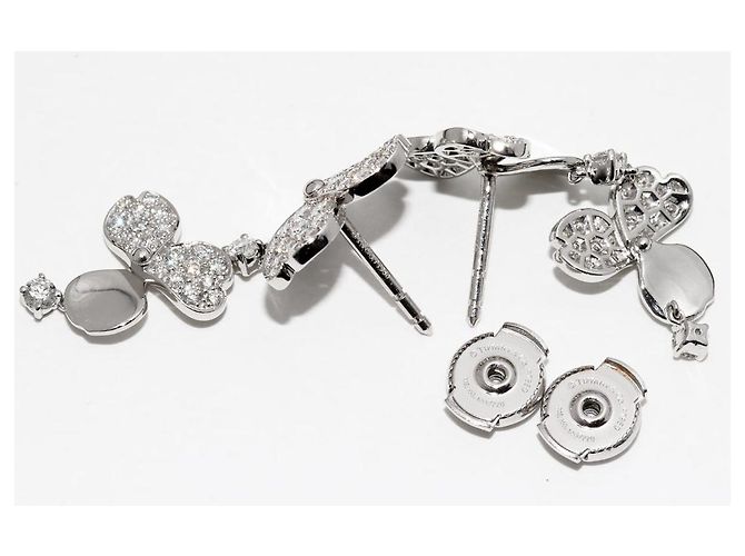Tiffany & Co Tiffany Pt950 Diamant Papierblumen Ohrringe - Ansicht 5