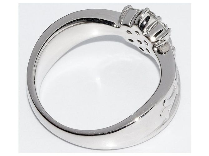 Autre Marque Pt900 Diamantring 0,55 ct Größe 12,5 - Ansicht 3