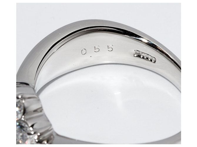 Autre Marque Pt900 Diamantring 0,55 ct Größe 12,5 - Ansicht 4