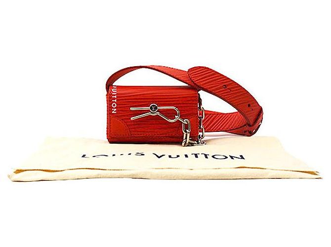 Borsa a spalla Steamer Epi Louis Vuitton Rosso - vista 10