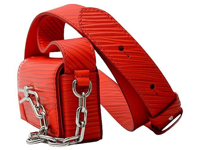 Borsa a spalla Steamer Epi Louis Vuitton Rosso - vista 2