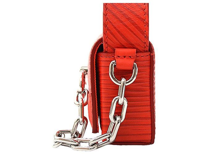 Borsa a spalla Steamer Epi Louis Vuitton Rosso - vista 4