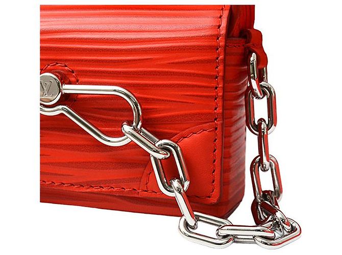 Borsa a spalla Steamer Epi Louis Vuitton Rosso - vista 7
