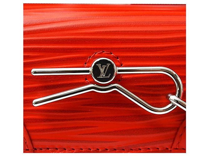 Borsa a spalla Steamer Epi Louis Vuitton Rosso - vista 8