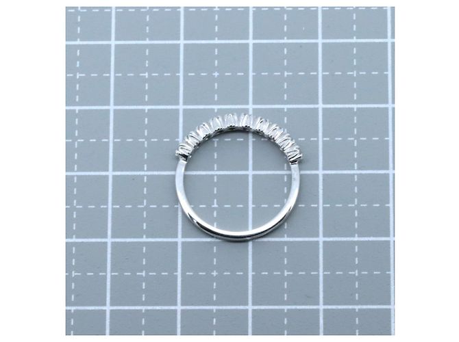 Autre Marque Ahkah Half Eternity Au750 Diamantring Weiß - Ansicht 2