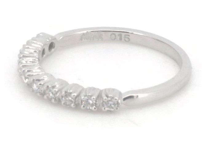 Autre Marque Ahkah Half Eternity Au750 Diamantring Weiß - Ansicht 3