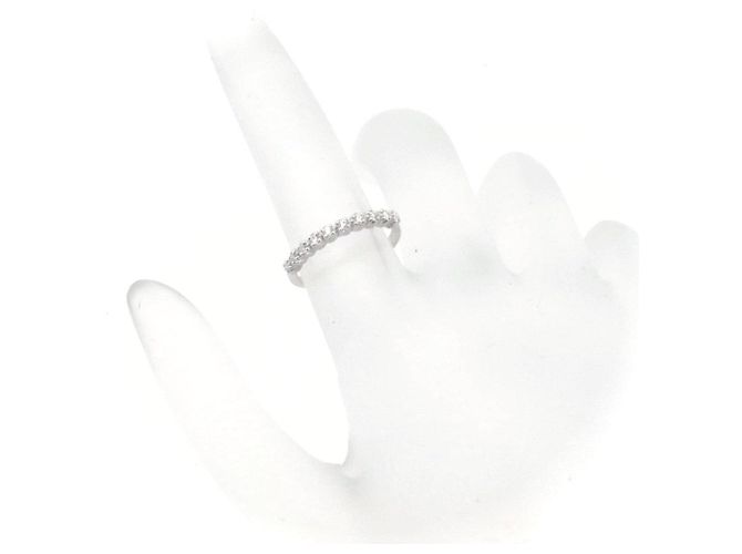 Autre Marque Ahkah Half Eternity Au750 Diamantring Weiß - Ansicht 5