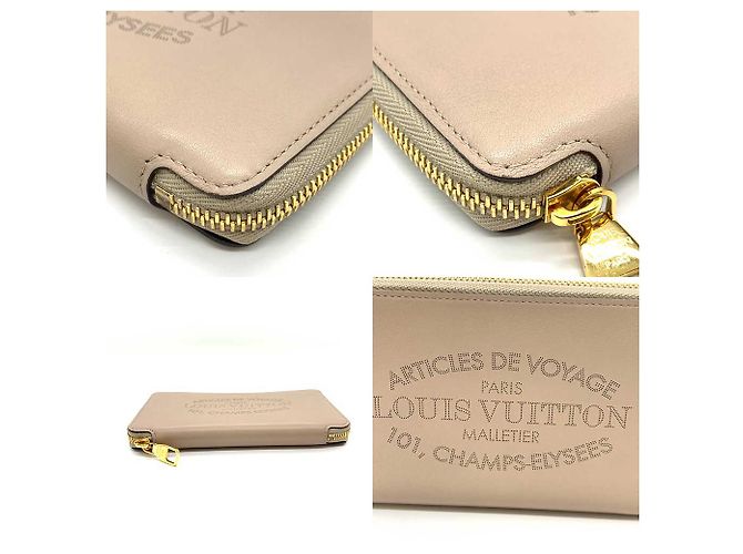Portafoglio in pelle di capra Louis Vuitton M58257 Beige - vista 3