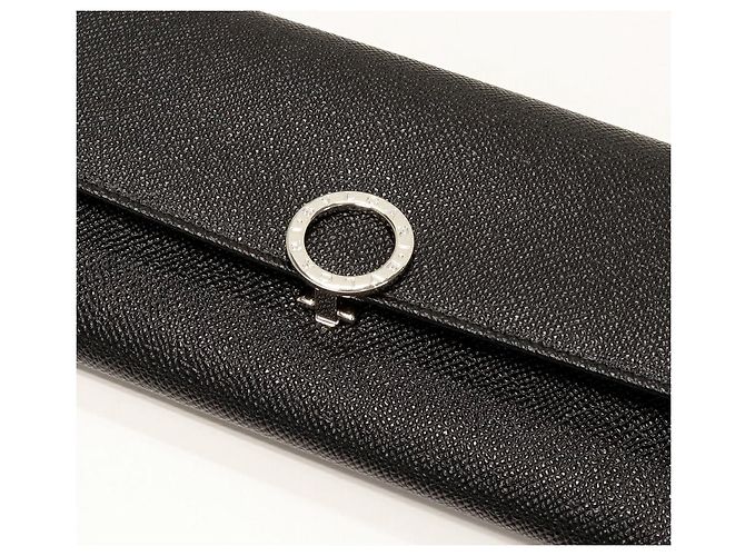Autre Marque Bvlgari Kalbsleder lange Brieftasche 30414 Schwarz - Ansicht 5