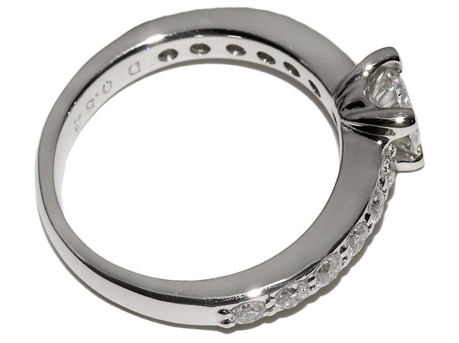Autre Marque Pt900 Platin-Diamantring 0,52 ct - Ansicht 4