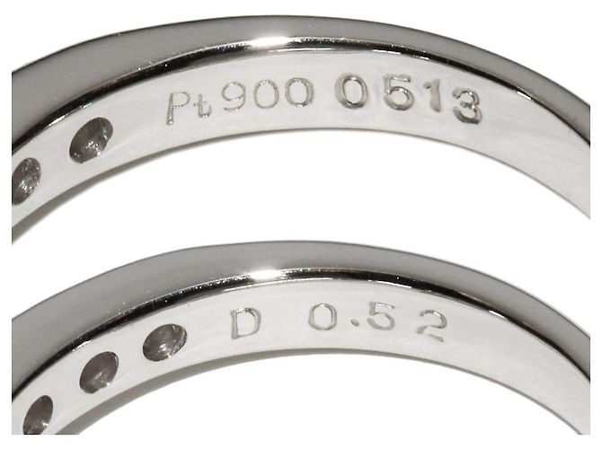 Autre Marque Pt900 Platin-Diamantring 0,52 ct - Ansicht 5