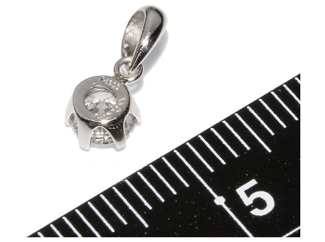 Autre Marque Diamantanhänger aus Platin Pt900 - Ansicht 4