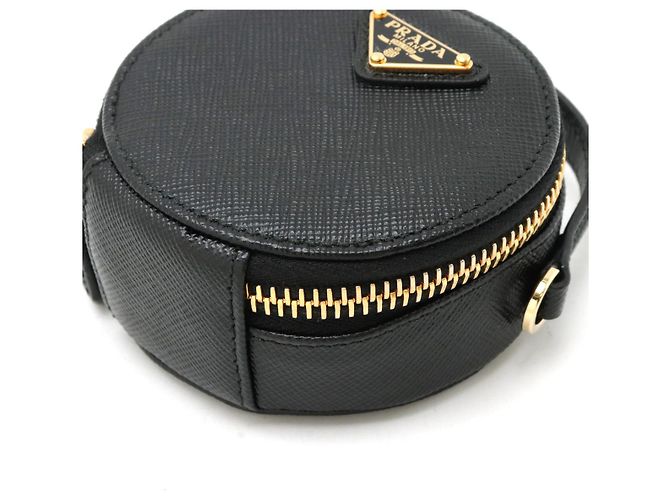 Prada Saffiano 2-Wege Schultertasche Schwarz - Ansicht 3